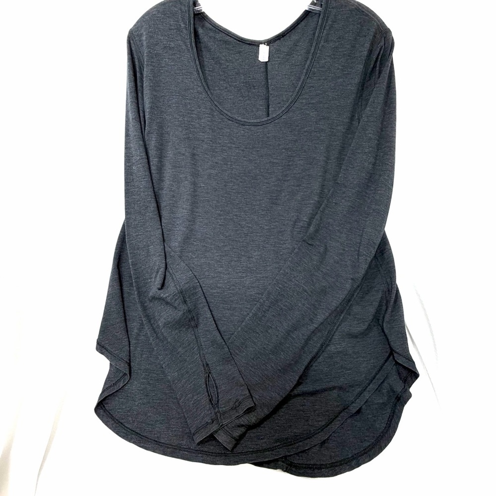 Lululemon Charcoal Long Sleeve Top